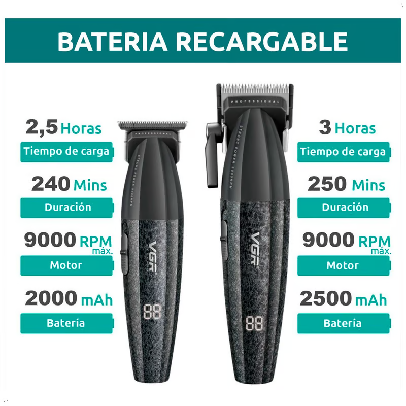 COMBO VGR CLIPPER + TRIMMER V-640 - Imagen 2